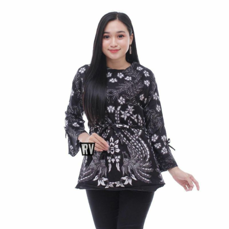 Blus Sheena atasan baju batik wanita remaja dewasa abg m l xl xxl-Blouse K 10