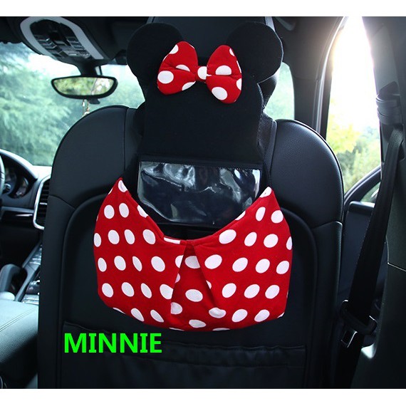 Tas Penyimpan Belakang Jok MICKEY MINNIE MOUSE with Phone Display Pouch