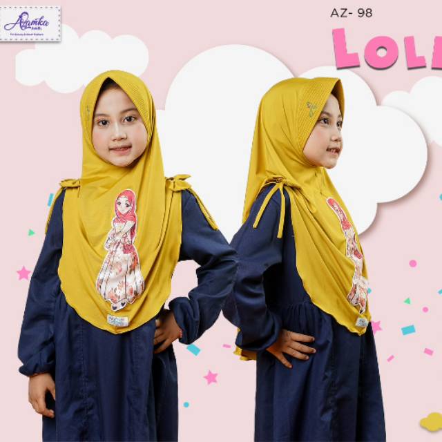 LOLITA KIDS by Azamka hijab || Bergo anak instan