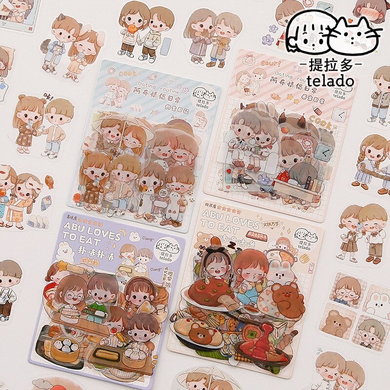 

DECORATIVE Stickers motif pet couple dating waterproof