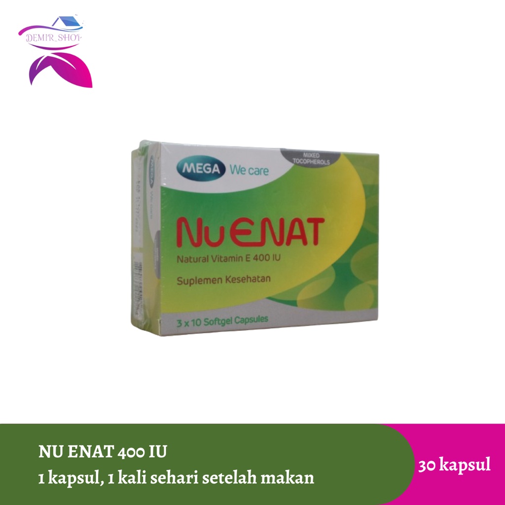 Nu Enat Mega We Care Vitamin E 400 IU Mencerahkan Kulit &amp; Meningkatkan Kesuburan