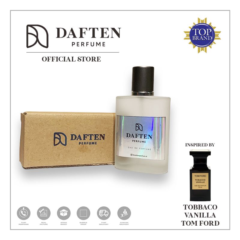 Parfum Tahan Lama Pria Wanita Aroma Amber Spicy by Daften Perfume | Inspired Tom Ford Tobacco Vanill