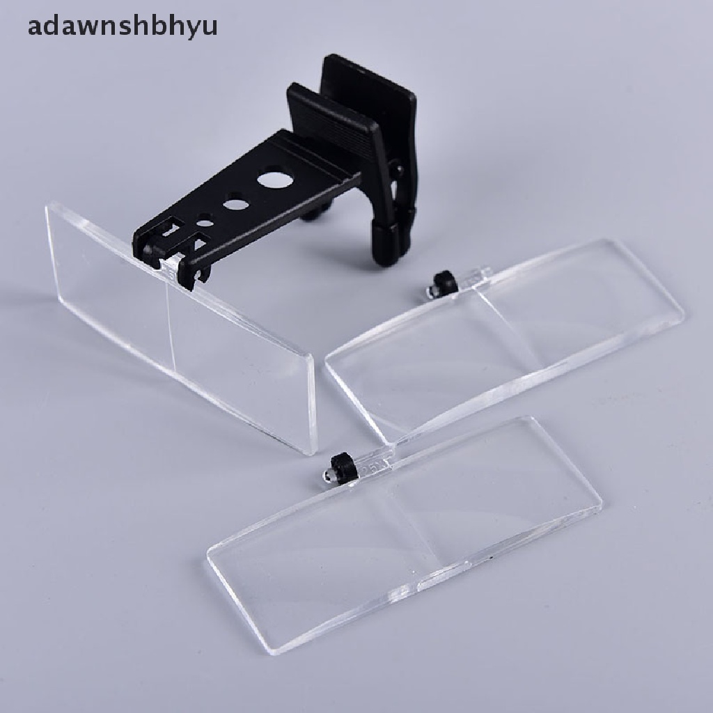 [adawnshbhyu] Kacamata Clip-on Mata Teropong Magnifier Eyeglasses Dengan 3lensa 1.5X,2.5X,3.5X