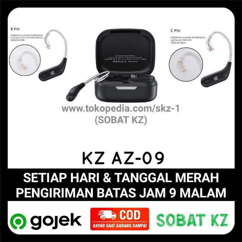KZ AZ09 TWS HD Bluetooth Ear Hook for KZ ZSN Pro X KZ DQ6 KZ EDX KZ ZST X alternative KZ APTX HD