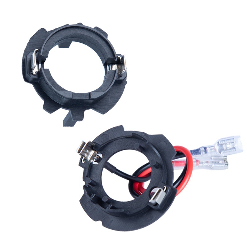 PREORDER DAWNKNIGHT 2PCS H7 Led Headlight Socket Adapter H7 Led Car Socket Base L17-A L17-B L17