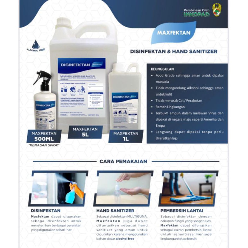 Maxfektan Disinfektan [ 1 Liter ]