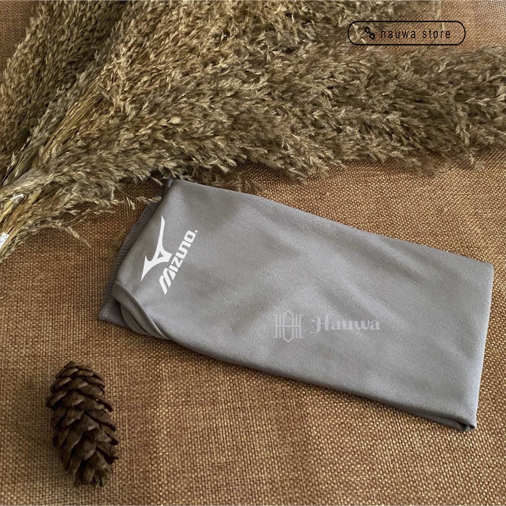 Hijab sport kerudung olahraga jilbab sporty mizuno-Abu silver