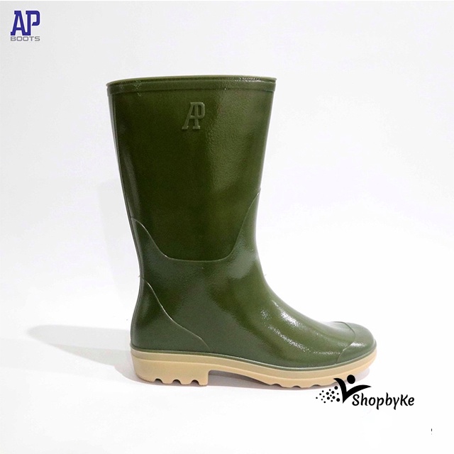 Sepatu Boots Karet merk AP 9303 Hijau Size 38-45
