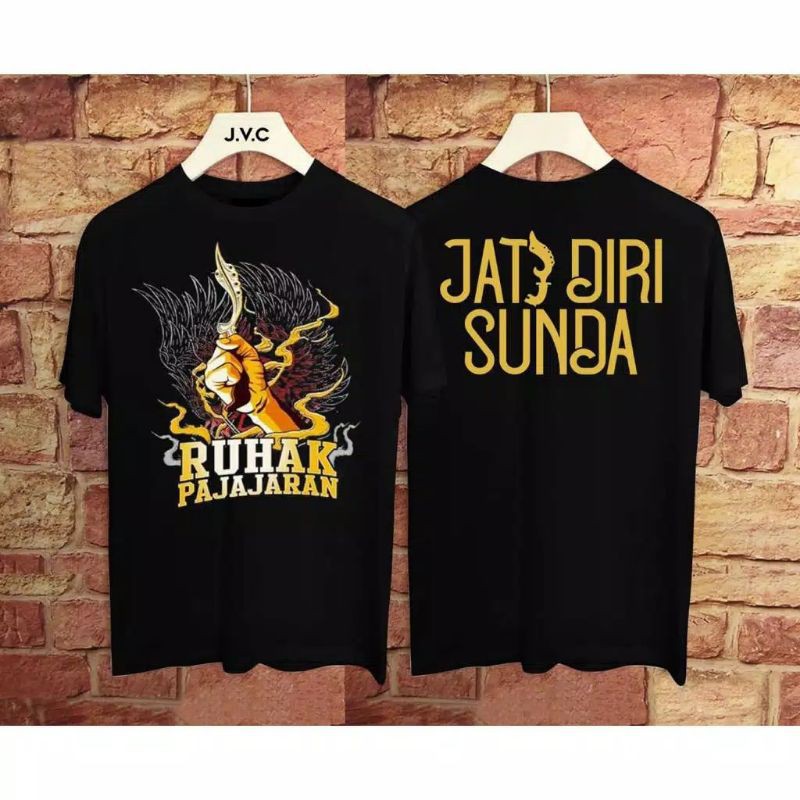 fourfashion Kaos Pria Kaos Distro RUHAK PAJAJARAN Black FN197