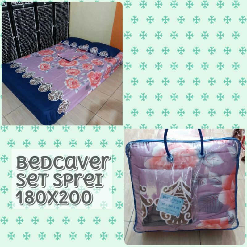 BEDCOVER SET KARAKTER CANTIK TERLARIS (180x200)
