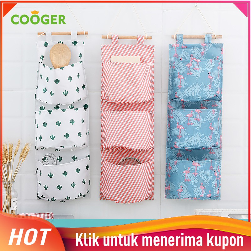 COOGER Tas penyimpanan dinding Wall storage bag Shopee 