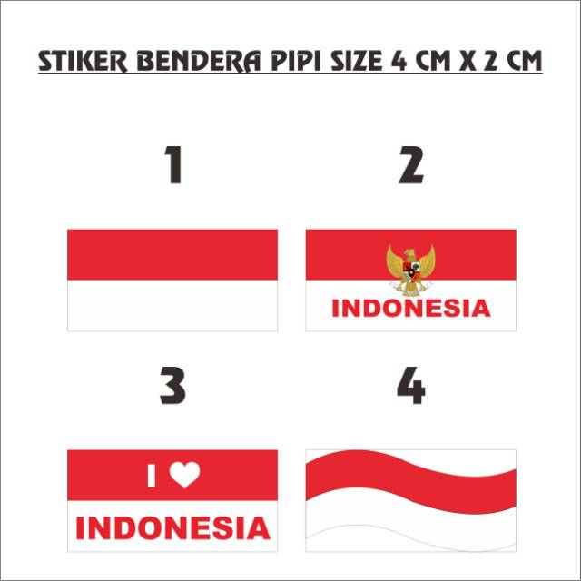 101+ Gambar Stiker Bendera Merah Putih Terlihat Keren