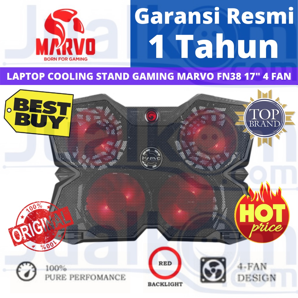 Laptop Cooling Stand Gaming Marvo FN38 Scorpion 17&quot; 4 Fan