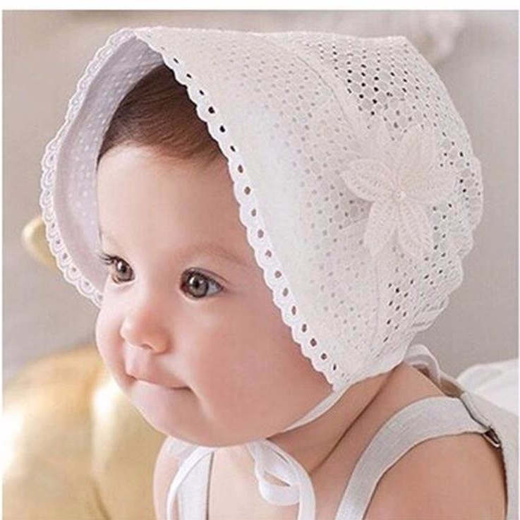  TOPI  PIKNIK ANAK WARNA  PUTIH  TERMURAH Lady Hat White 