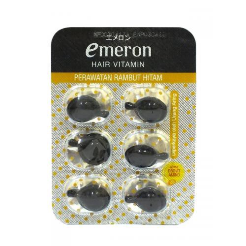  Vitamin  Rambut  Emeron  6x1ml Black Shine Shopee Indonesia