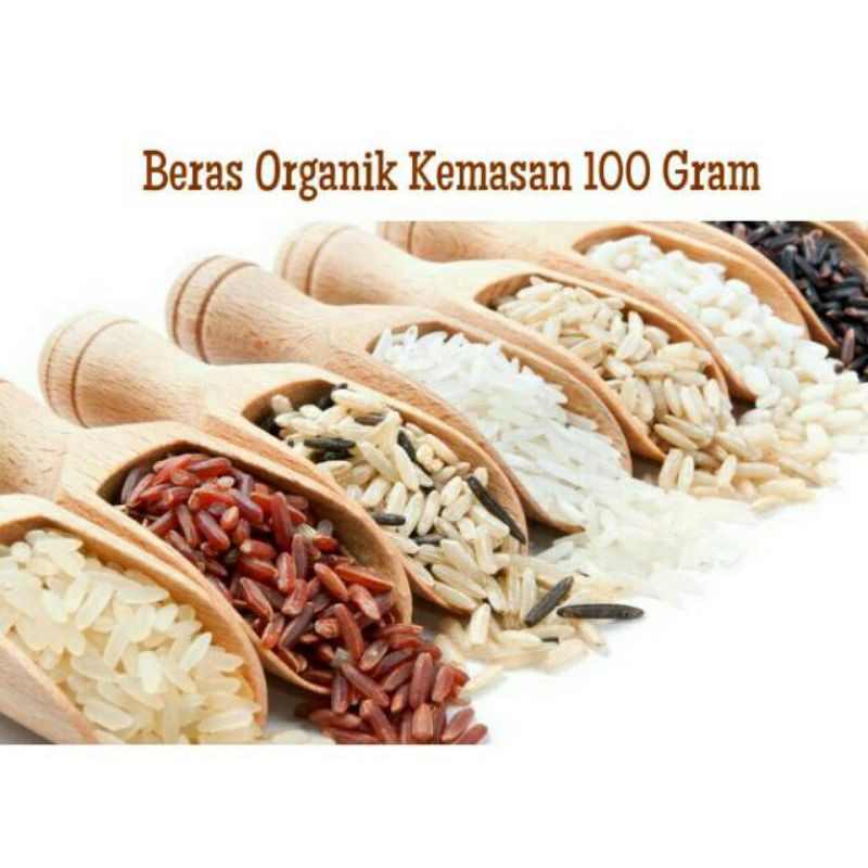 Beras Organik kemasan Repack 100 Gram Lingkar Organik