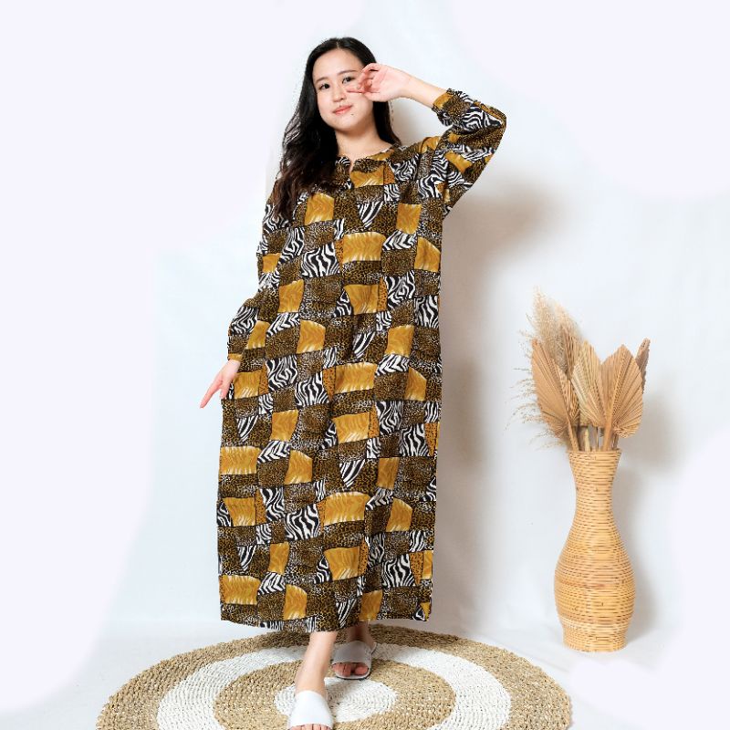 Daster habel busui lengan panjang gamis merk Verell-42