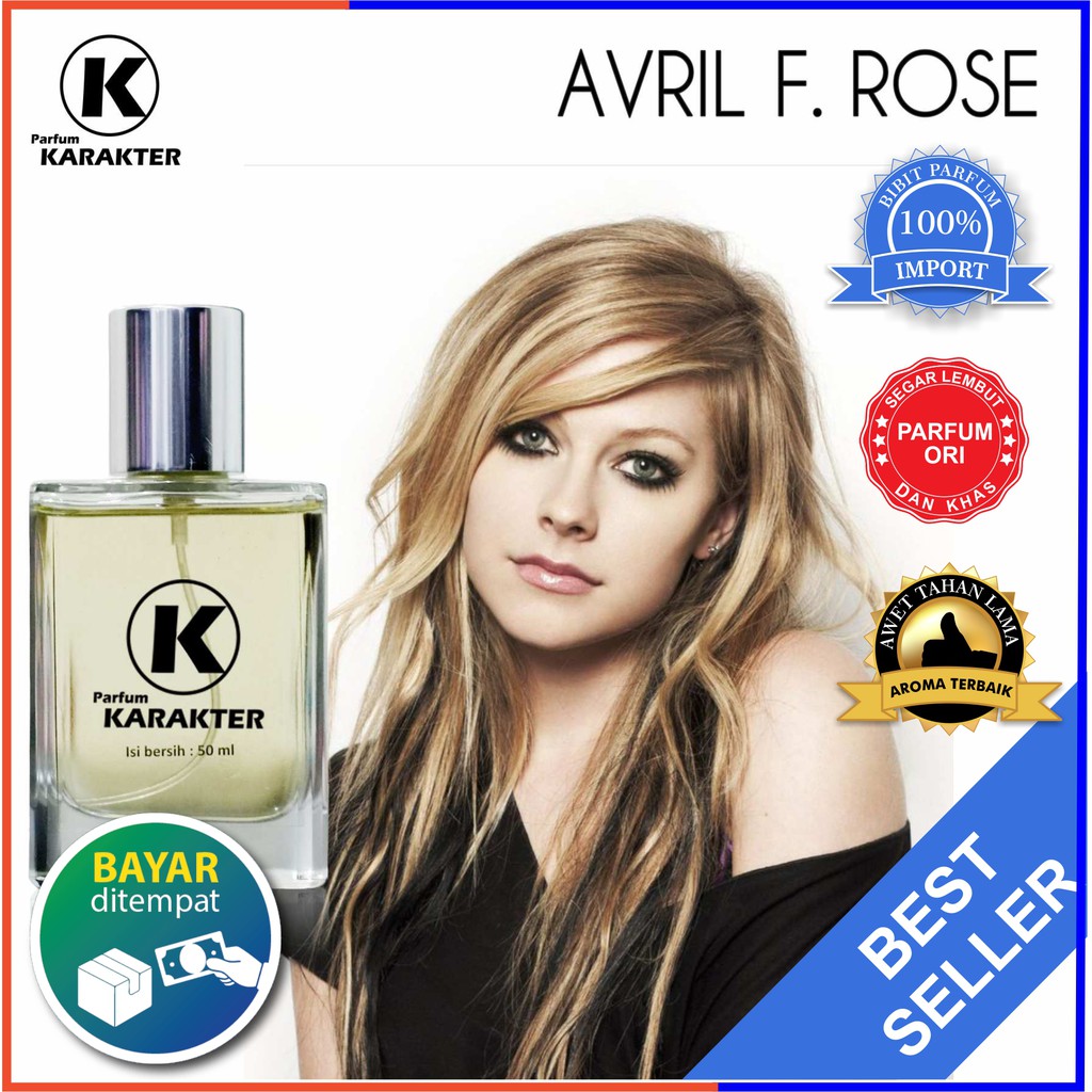 Parfum Cewek Avril F Rose  Bibit Parfum Import Wangi &amp; Tahan Lama  Kemasan 50ml | Bisa Cod