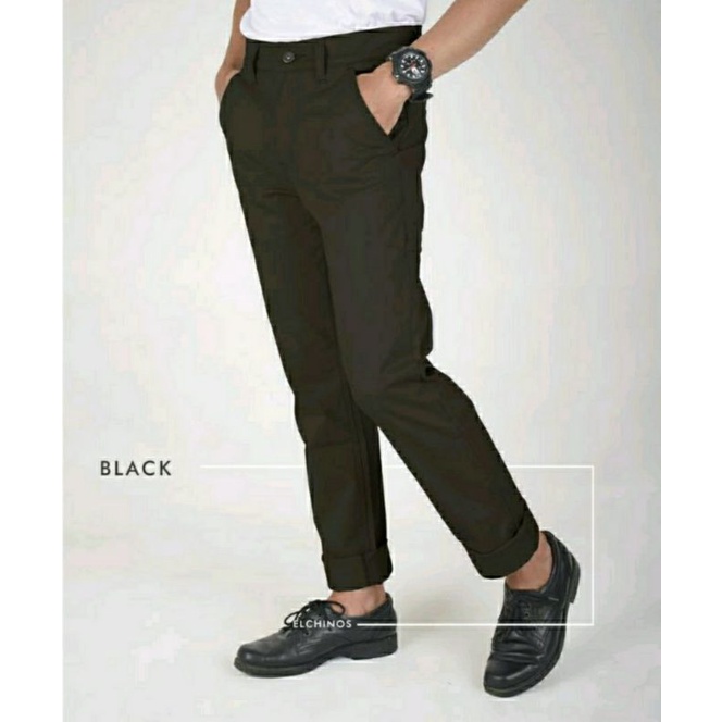 Celana Chino Panjang Pria Emba Slimfit Casual Dewasa Size 27-39