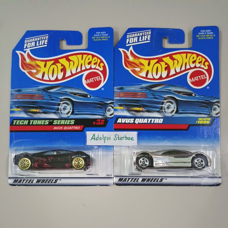 hotwheels hot wheels avus quattro tech tones series chrome silver