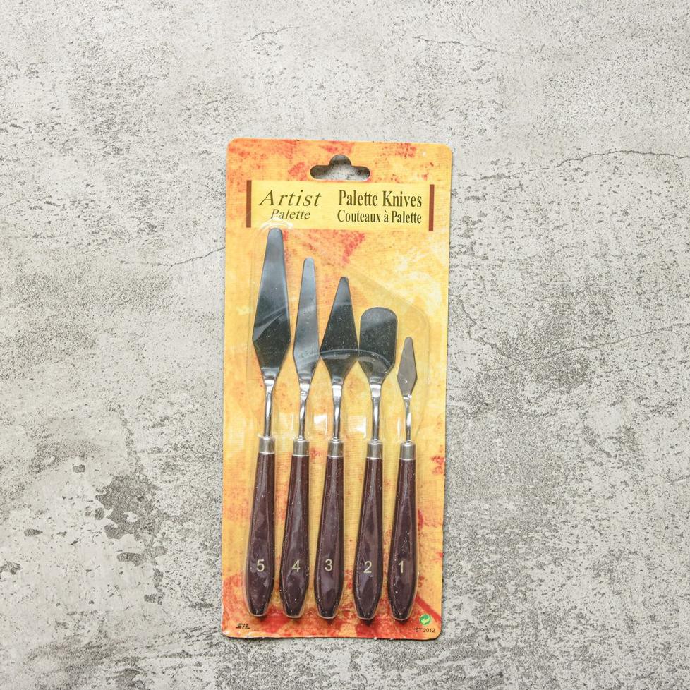 

Pisau Palet / Painting Knife set (5 pcs) (KODE J4368)