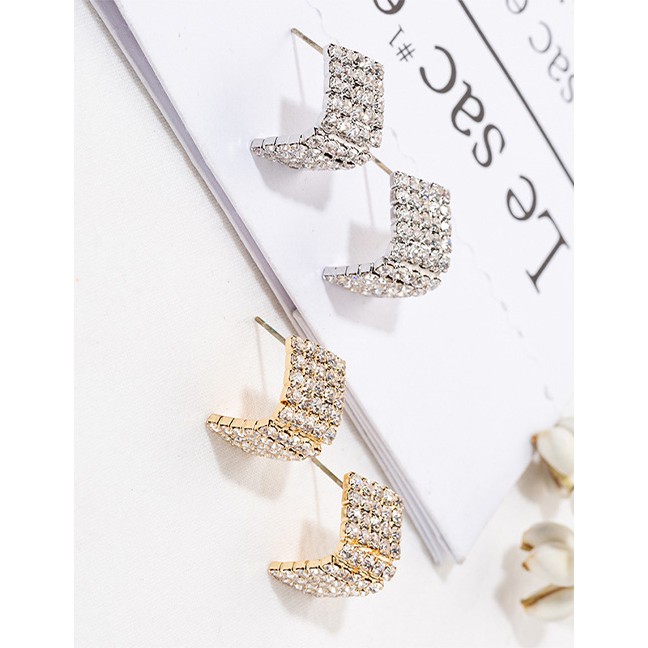 LRC Anting Tusuk Fashion Diamond Stud Earrings F489XX