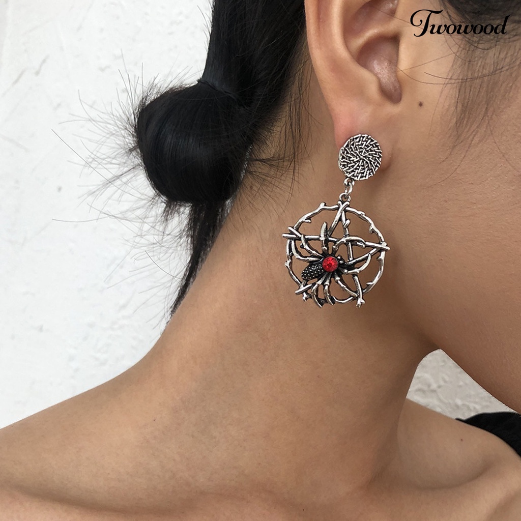 1 Pasang Anting Menjuntai Bahan Alloy Anti Karat Gaya Vintage Untuk Pesta