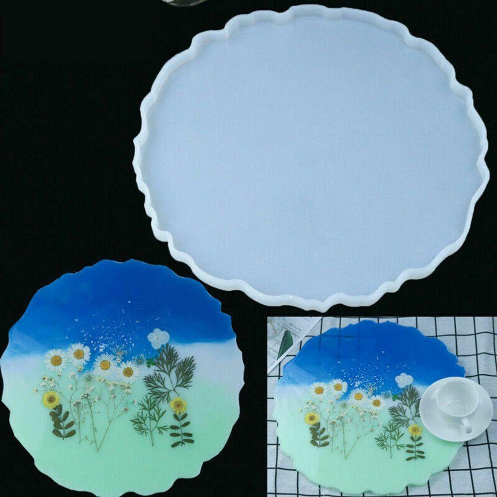 Top Resin Casting Cetakan Clay Alat Lem Tetes DIY Craft Coaster Kristal Epoxy