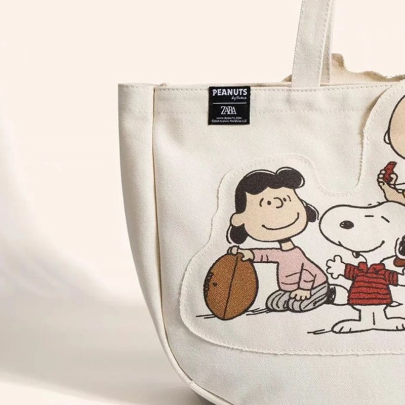 ZRA PEANUTS TOTE BAG