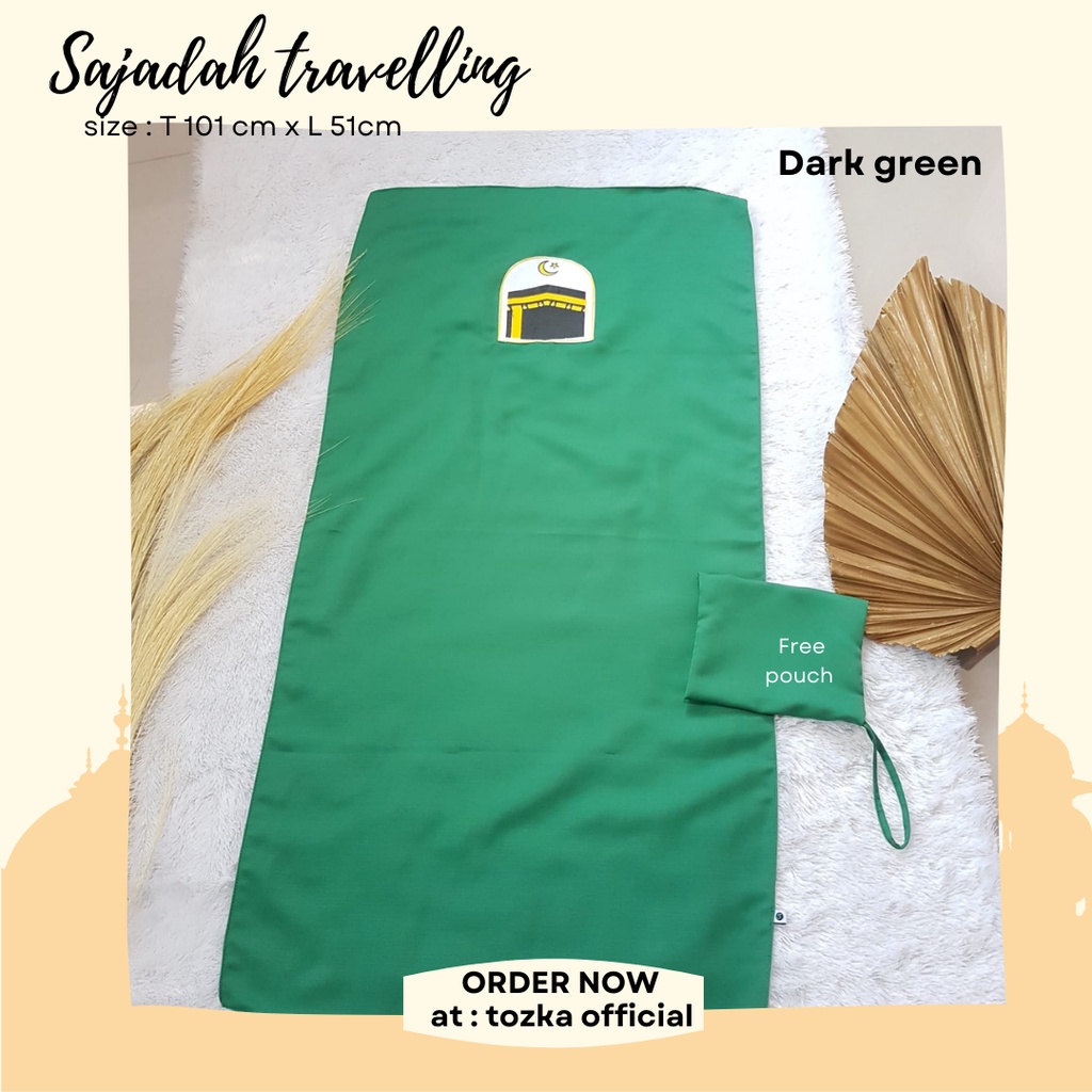 [Tozka] Sajadah travelling I Sajadah pocket I Sajadah kantong I free pouch