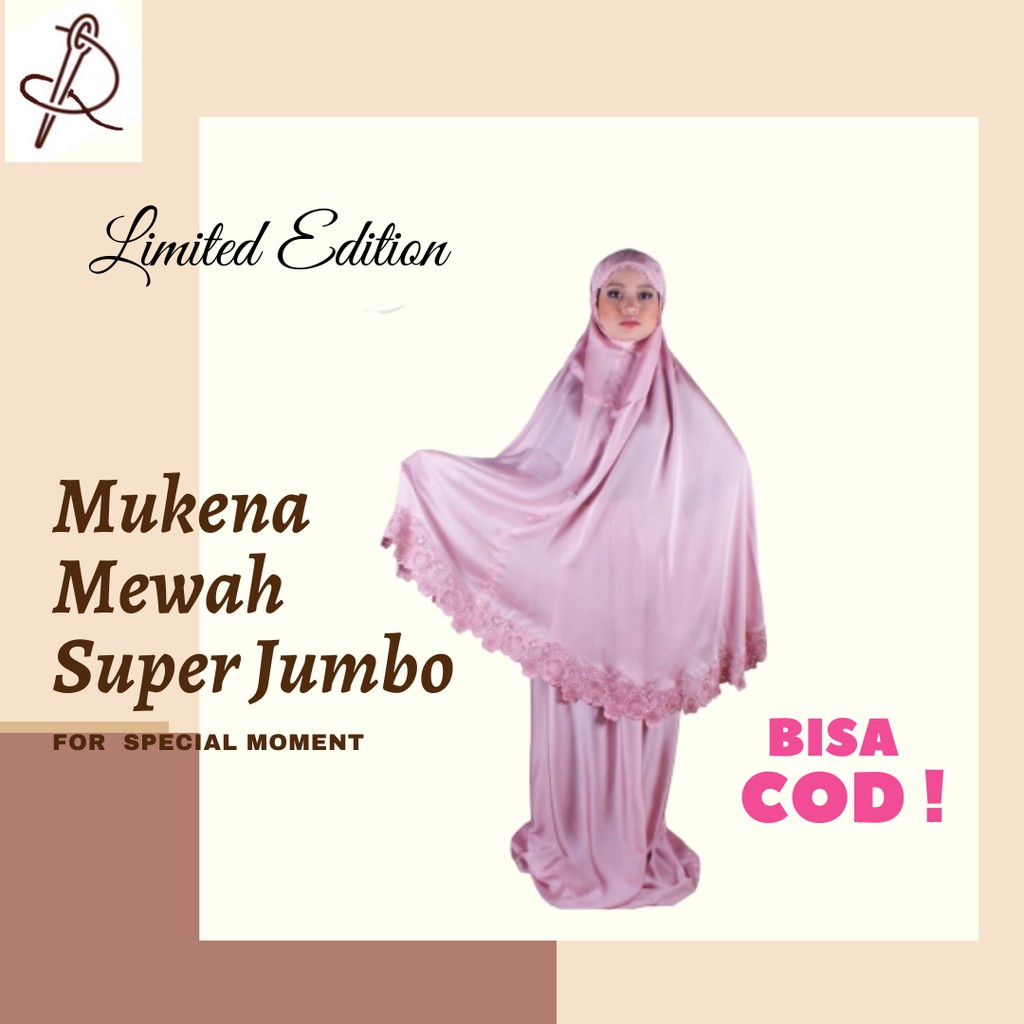 MUKENA MUKENAH BORDIR MEWAH PREMIUM MAHAR SESERAHAN NIKAH - PINK