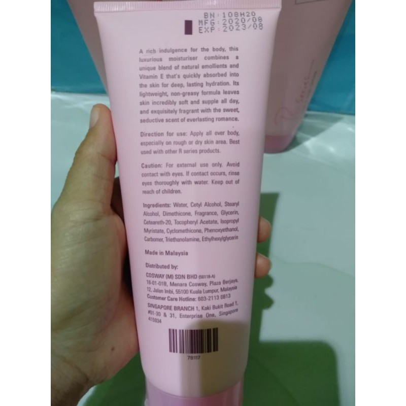 lotion R series hand body designer lotion malaysia original