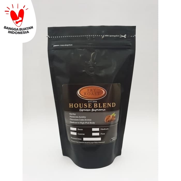 

(BISA COD) KOPI HOUSE BLEND ESPRESSO SUPREMO 500 GRAM BIJI DAN BUBUK - BIJI