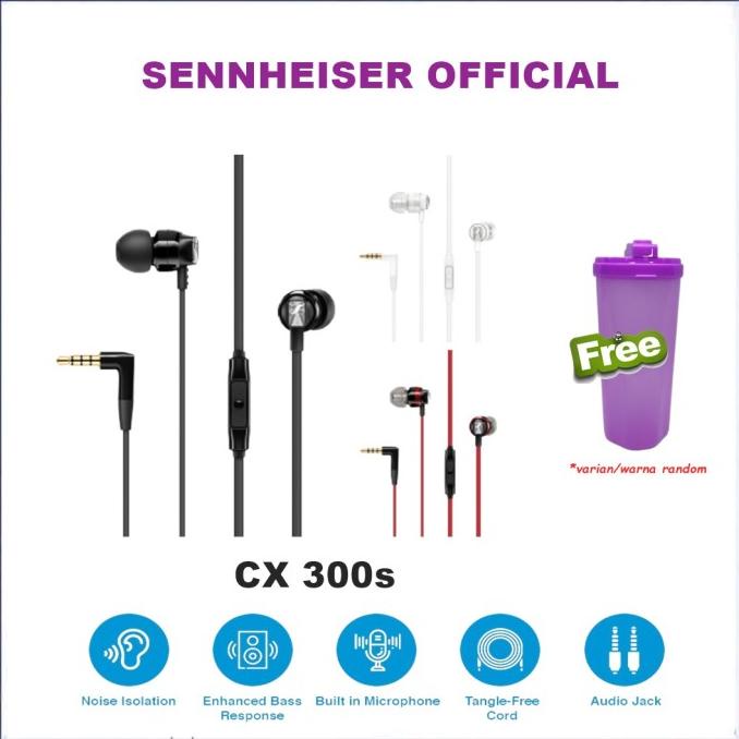 Sennheiser CX 300S Earphone CX300S CX300 CX 300 S In Ear Headphone