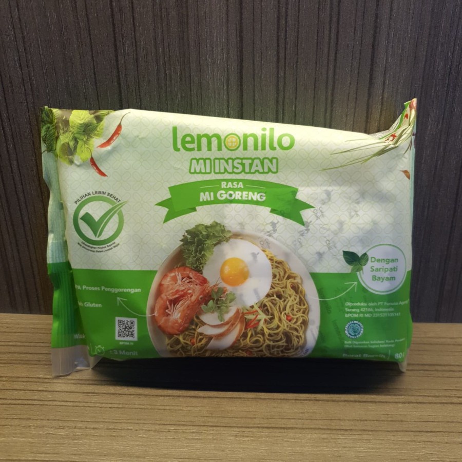 

Lemonilo Mi Instan Rasa Mie Goreng Rendah Gluten HALAL 80 Gr