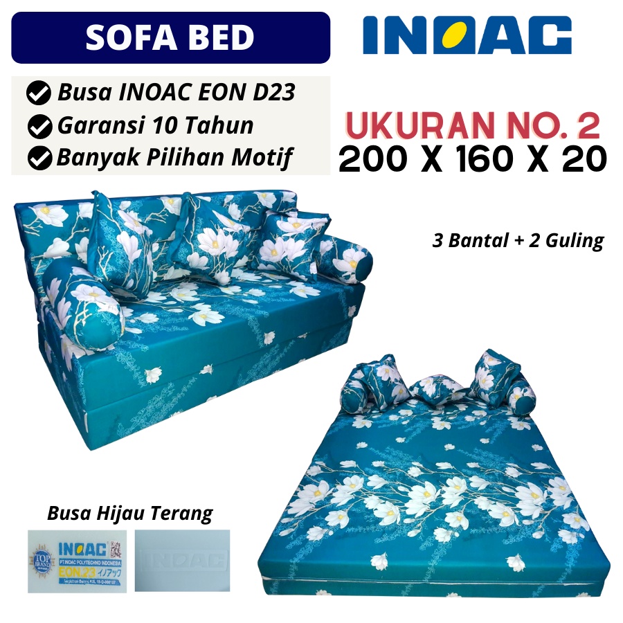 SOFABED INOAC Nomor 2 Ukuran 200X160X20 Garansi 10 Tahun