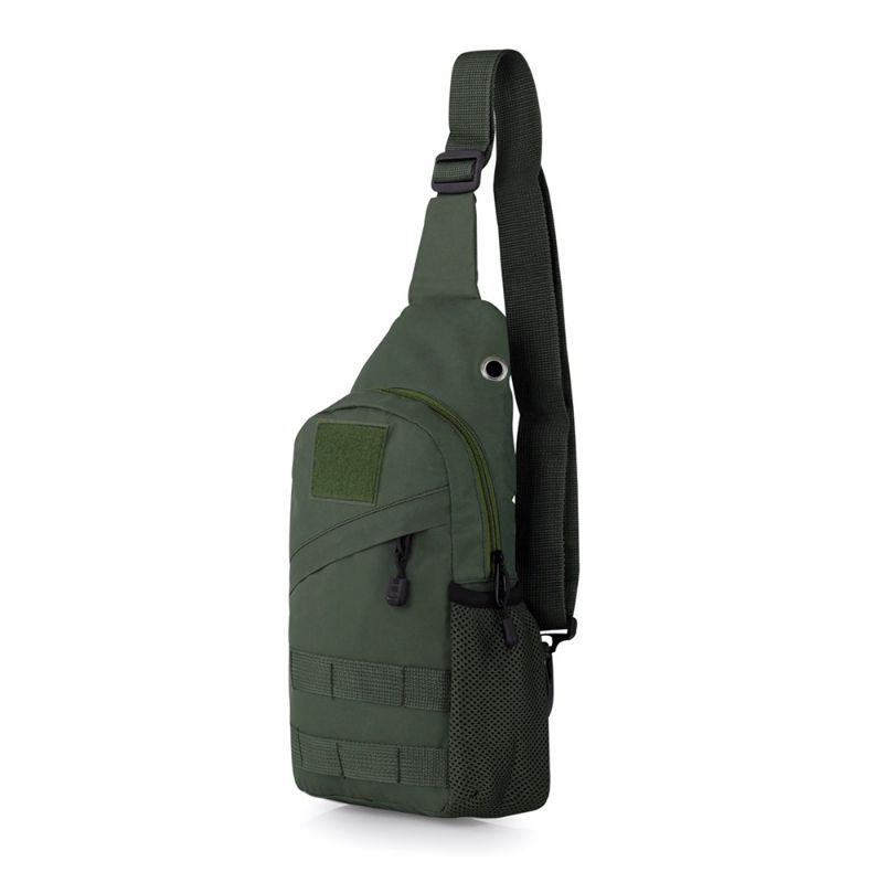 Tas Slingbag Pria Hijau Army Terbaru | Tas Salempang Cowok | Selempang Simple Keren