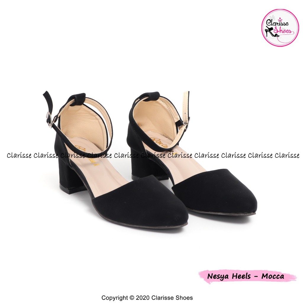 Clarisse heels wanita NESYA sepatu hak 5cm Gelang Tali Elegant Semi Premium Collection