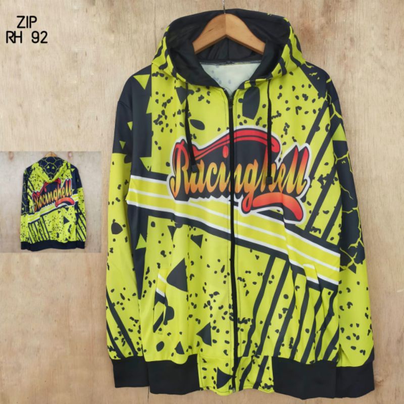 JAKET RACING FLASH/JAKET RACING HELL/JAKET RACING START/ BALAP PRINTING DEWASA PRIA WANITA L XL