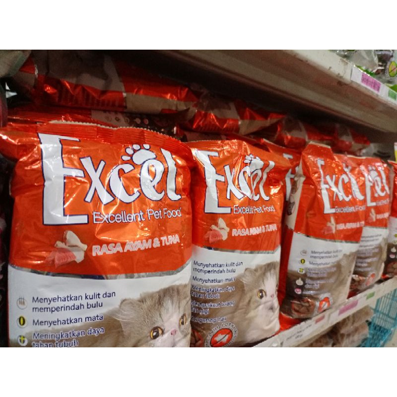 Makanan Kucing Excel 500gr / Excel Rasa ayam tuna 500gr