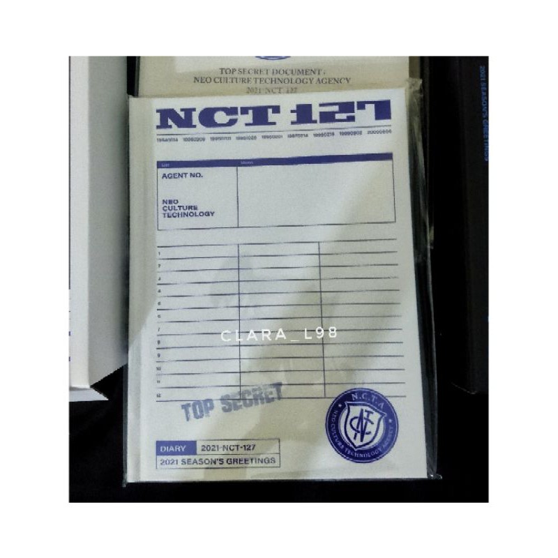 (Rady Stock) Hard Cover Diary NCT127 Season Greeting 2021