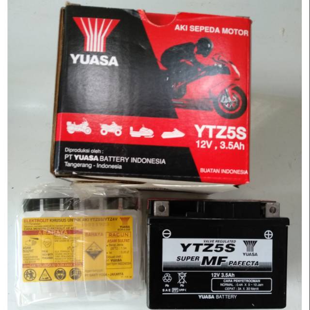 Aki Yuasa type ytz5s..for all matic Honda.yamaha.suzuki