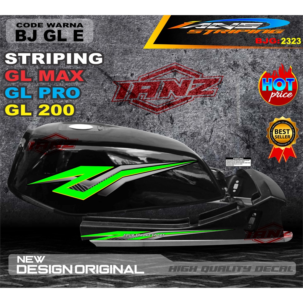 TERMURAH STRIPING GL MAX GL PRO TERBARU / VARIASI STIKER GL TERMURAH / COSTUM STRIPING GL MAX / STIKER MOTOR