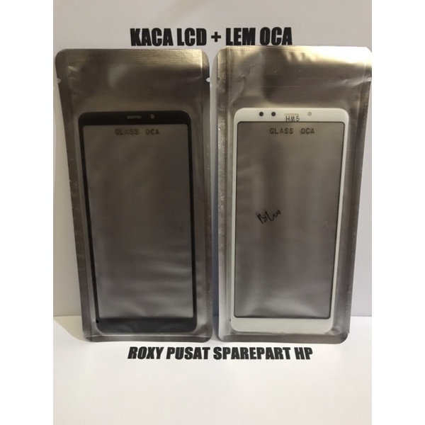 Kaca Lcd + Lem Oca Kering Xiaomi Redmi 5 Biasa | Gorila Glass Pengganti Layar Depan Lcd Dan Lem Touc