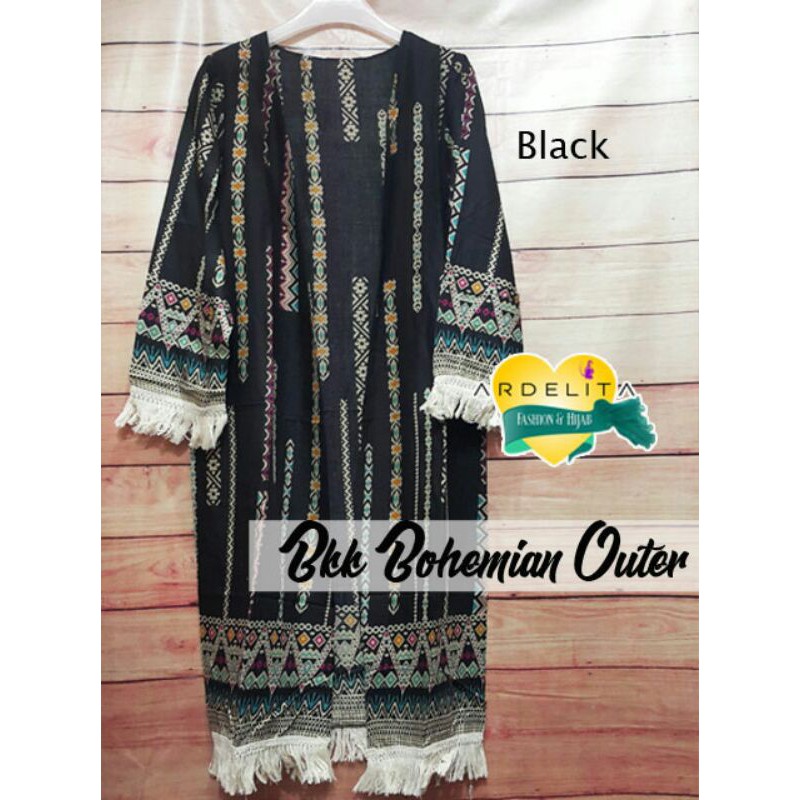 ORI 100% REAL PICT HQ BOHEMIAN OUTER/BKK STYLE/LONG BOHEMIAN CARDY/OUTWEAR MODIS