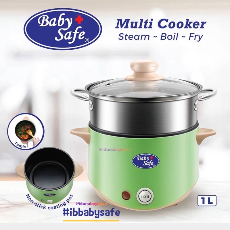 Baby Safe Multi Cooker LB011 - Perlengkapn MPasi anak