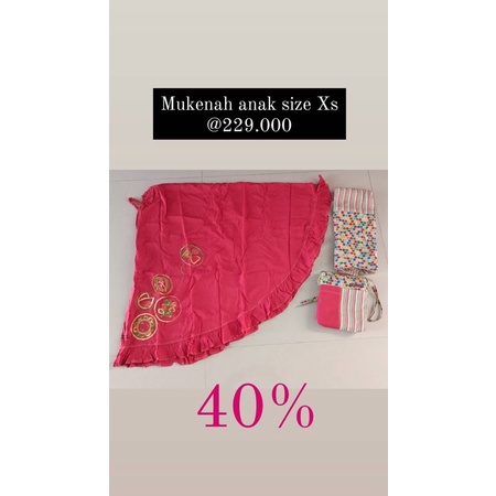 Mukenah anak XS Dannis SALE
