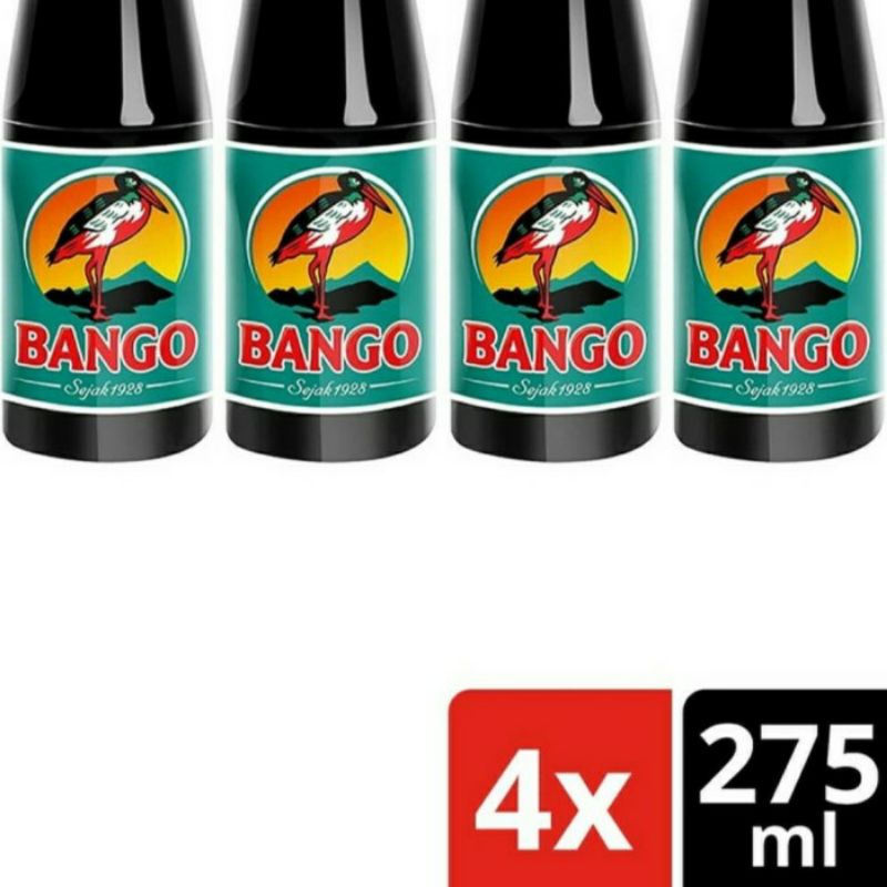 

Bango Kecap Manis Botol 275ml Paket 4 Pcs