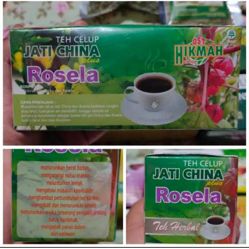 Teh Jati China+Rosela/teh diet/teh peluntur lemak/teh diet/teh herbal