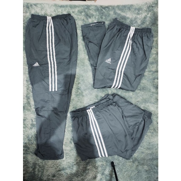Celana Training Parasut Adidas Abu-abu